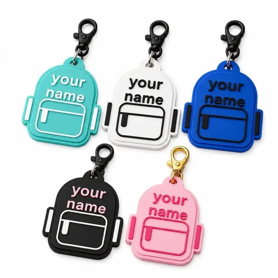 Customized Backpack Keychain.