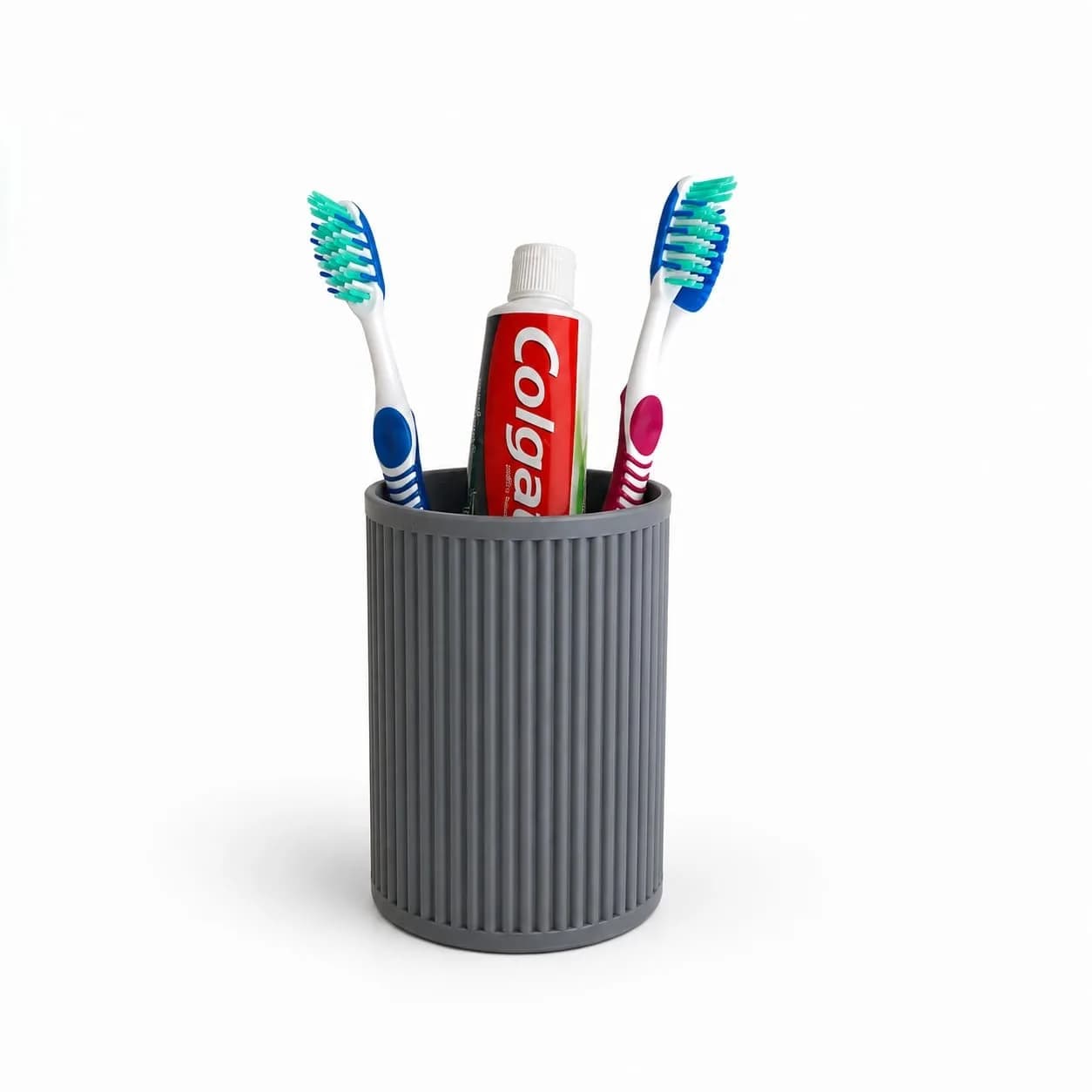 Ribbed  Brush Holder 